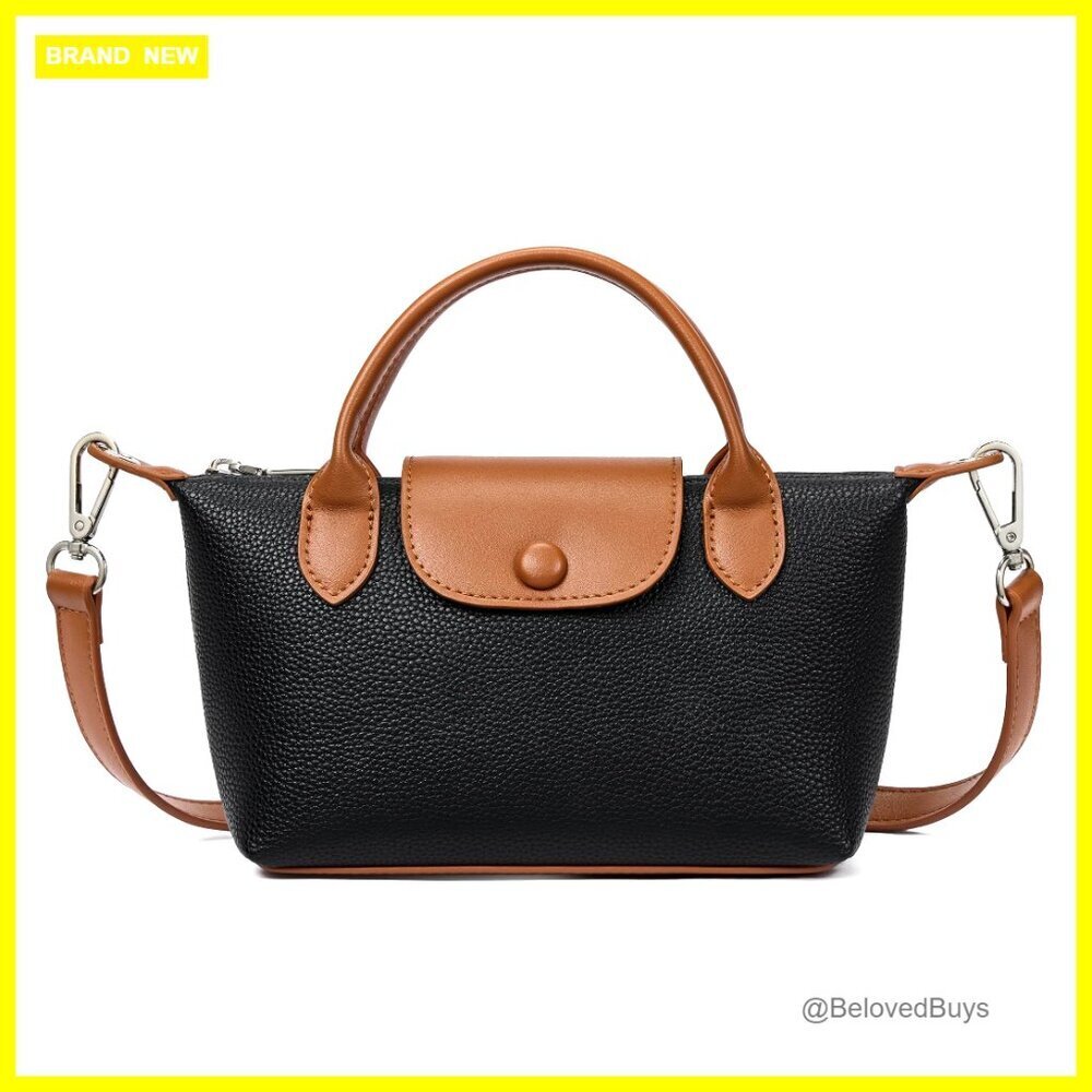 Mini Vegan Leather Crossbody Bag with Adjustable Strap for Everyday Essentials